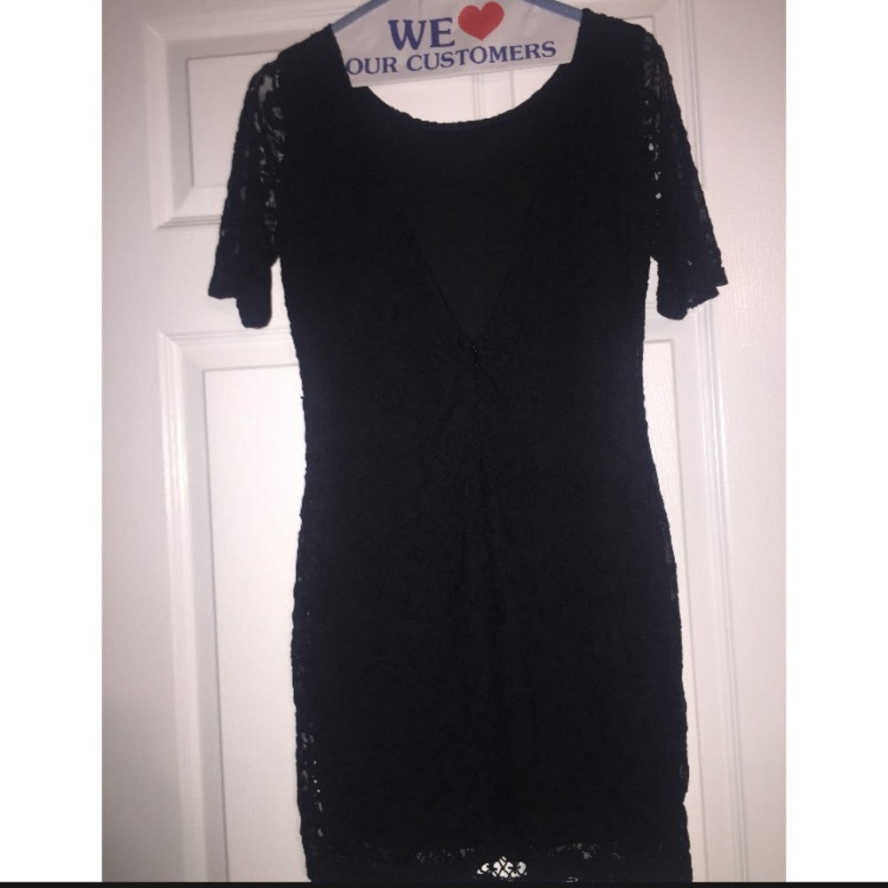 SAGE Little Lace Black Dress